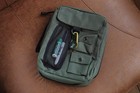 Bible Cover Large 6-1 4  X 8  Zippered Nylon Green - Fits Most Bibles