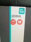 Fabric Cover Journal  Black  240 Ruled Pages  Elastic Band