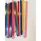 Lot Of 38 Midcentury Plastic Swizzle Cocktail Sticks Sparkle Translucent Retro