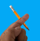Pencil Through Finger Prank Joke Gag Magic Trick Thru Funny School Yellow Prop