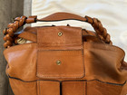   very Nice   Vintage Chloe Handbag--large--hobo--camel Brown Lambskin Leather
