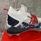 Under Armour Harper 8 Low Usa St Baseball White Navy 3026590 100 Mens Size 7 New