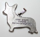 Cardigan Welsh Corgi Dog Harris Fine Pewter Pendant Usa Made
