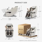 White 3d Full Body Zero Gravity Massage Chair Recliner Sl-track Ai Voice 12 Mode