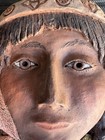 Vintage   Antique Heavy Duty Ceramic Hand-made   Painted Native American Face
