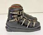 Antique 1960 Nordica Black Leather Alpine Ski Boots Us Men s 10 Fast Shipping