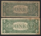 2 Notes 1957-b  1        Star        Silver Certificate - Fr  1621  Us Currency
