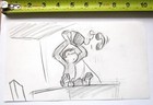 Curious George Original Production Cel Drawing Storyboard Monkey Telephone