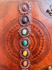 Refined Leather Ring Binder Binder Cover Notebook Office Folder Seven Stone