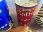 Vintage Key Wind Coffee Tin Lot 8 Mjb Caswell s Folgers Maxwell House Schilling 