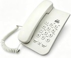 Corded Landline Phone White Wall Mount Desk Telephone Redial Flash Home Office