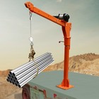 1100lb Truck-mounted Crane Hoist With 12v Electric Winch Pickup Truck Jib Cranes