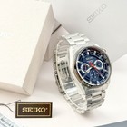 Seiko Essentials Ssb407 Blue Dial 41mm Stainless Steel Mens Quartz Watch New box
