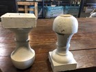 4 Vintage Turned Porch Baluster Elements 8 25    H X 4    Square X 2    Diameter 