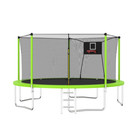 14ft Trampoline For Kids And Adult Large Outdoor Trampoline Basketball Hoop Us
