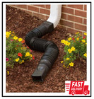 Flex A Spout 55 In  Black Vinyl Downspout Extension