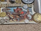 Vintage Junk Drawer Lot Watches Pocketknife Jewelry 1969 Patch Hockey Cards More