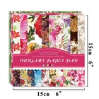 Origami Paper Kit 50 Sheets 70gsm 6 Inch Square Double Sided Color 50 Vivid