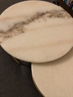 Set Of 2 Marble Cake Stands  Desert Displays    Heavy  