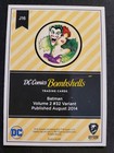 2017 Cryptozoic Dc Bombshells Cover Card J16 Mask Of Joker Poison Ivy