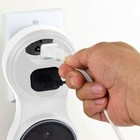 Voiz Echo Dot Wall Mount 2nd Generation Clear Plastic Cover To Protect Unit