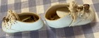 Antique White Baby Shoes Victorian Edwardian High Button Doll Boots
