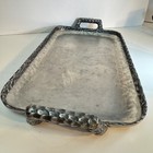 Riddertinn Q Ruud Pewter Serving Tray With Fish Dragon Scales 16 5    X 8 75   