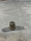 Atq Ketcham   Mcdougall Sterling Silver Thimble Heavy Chased  embroidery 