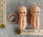 Vtg Cameo Rose O neill Kewpie Dolls Pair 3 5  Soft Vinyl Blue Wings W  Org  Tag