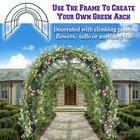Multi-size Large Walk-in Greenhouse Replacement Steel Frame Powder Coated Arch