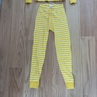 Hanna Andersson Kids Long Sleeve Pajamas  Yellow Striped  Size 8