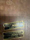 2 Vintage Brass Tags Field Auto Repair Shop Somers Ct Ford Authorized Dealer 3   