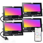  Led Flood Light Outdoor 500w Equivalent bluetooth Rgb Flood Lights With App 