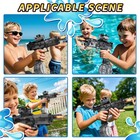 Rechargeable Automatic Electric Water Gun For Adults Kids  Led Flame Fire Effect