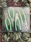 Snap On Tool Pliers Cutter Set 4 Pc New Usa Green Talon Sealed Pl400bg Needle     