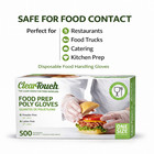 Clear Food Service Poly Gloves Disposable Plastic Kitchen Restaurant 500-2000