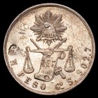 Rep  blica De M  xico Un Peso  27 08 Gramosg  1871 Guanajuato Go S Sello Km 408