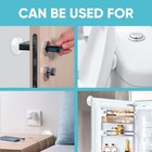 Strongest Wall Door Handle Stopper Set  12 Pieces Of Clear Rubber Door Knob Roun