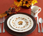 Autumn Berry 16 Piece Dinnerware Set  Service For 4  Multi Colored - New