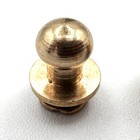 5pcs Stud Screw 6mm Round Head  Brass Nail Rivet Chicago Button Diy Leather