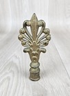 Antique Art Nouveau Metal Sculptural Finial Scroll 1 4-28f Art Deco Decorative
