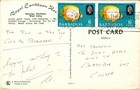 Vintage Postcard Swiiming Pool Area Royal Caribbean Hotel Hastings Barbados 1967