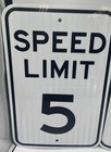2 Pack T r Signs Speed Limit 5 Mph Sign 18   x12    Aluminum Reflective   new  