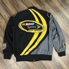 Nascar Sprint Cup Series Jacket Large Black 2008 Inaugural Season Racing Y2k