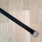 Nwot Luxe Braided Leather Belt  Black  Size 30  Size Small  s    148
