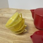 Miniature Dishes Tea Set Plastic Play Toy Child 60 - 70 s Lot Of 10 Vintage Doll