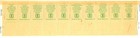 8c Stamps Us Postal Service Postal People Employees Strip Of 10 W  Plate Numbers