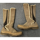 Salomon Emmy Tan Suede Thinsulate Mid Calf Snow Winter Boots Womens 7 Us Zip Up