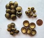 Lot Of 90 Antique Vintage Brass   Metal Buttons
