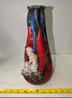 Antique Meiji Japanese Sumida Gawa Vase Signed Ban-ni - 12  Tall